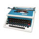 Blue Underwood 315 portable typewriter