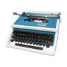 Blue Underwood 315 portable typewriter