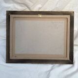 Oil painting signed canvas dimensions: height -32.5 cm - width 42 cm -