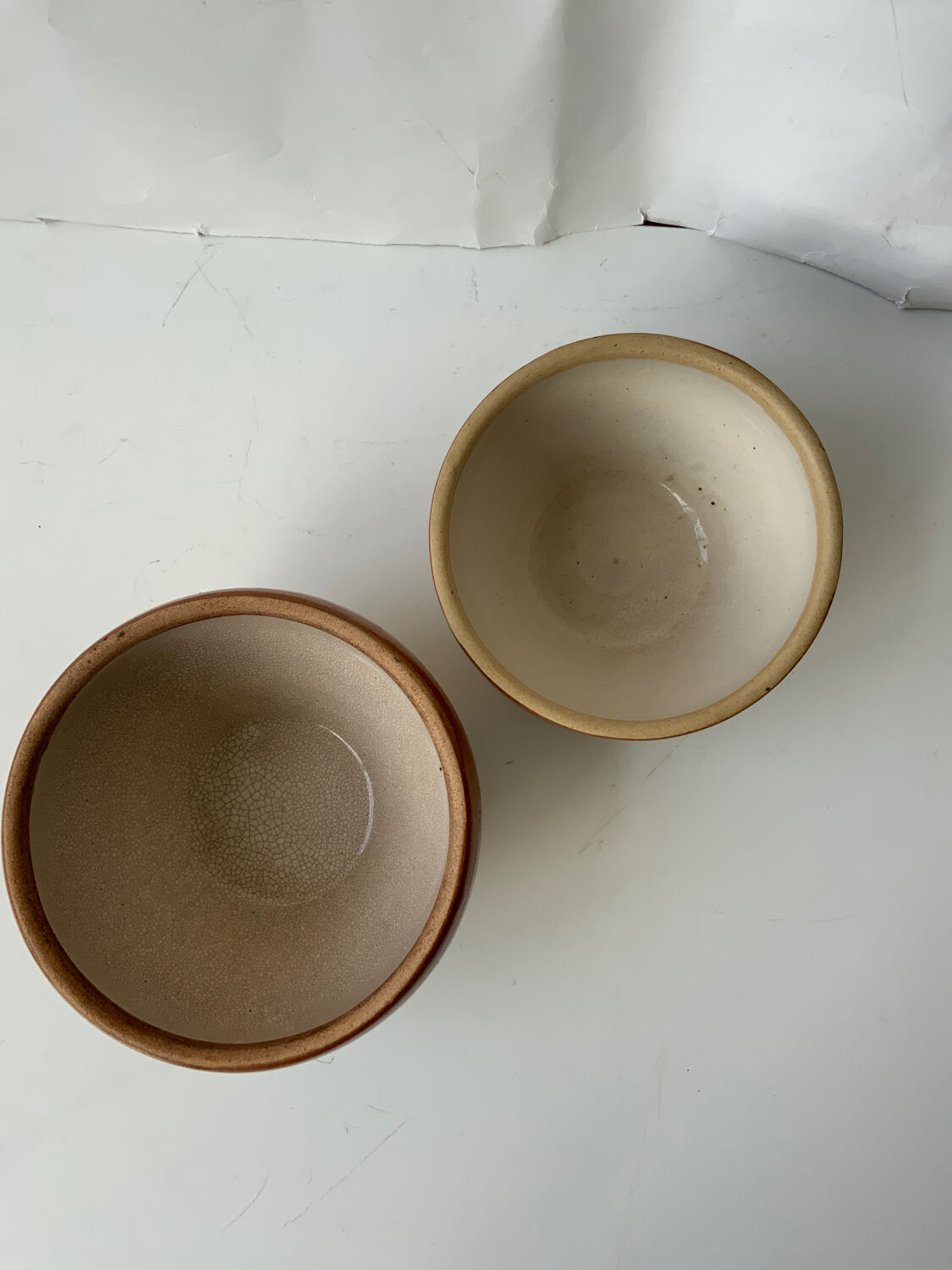Lot de 2 saladiers Digoin Selency x Monoprix Croisé Laroche