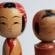 Couple de poupées Kokeshi vintage