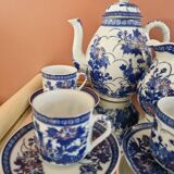 Ensemble à café ou thé japonais ancien en porcelaine fine
