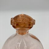 Pink glass decanter