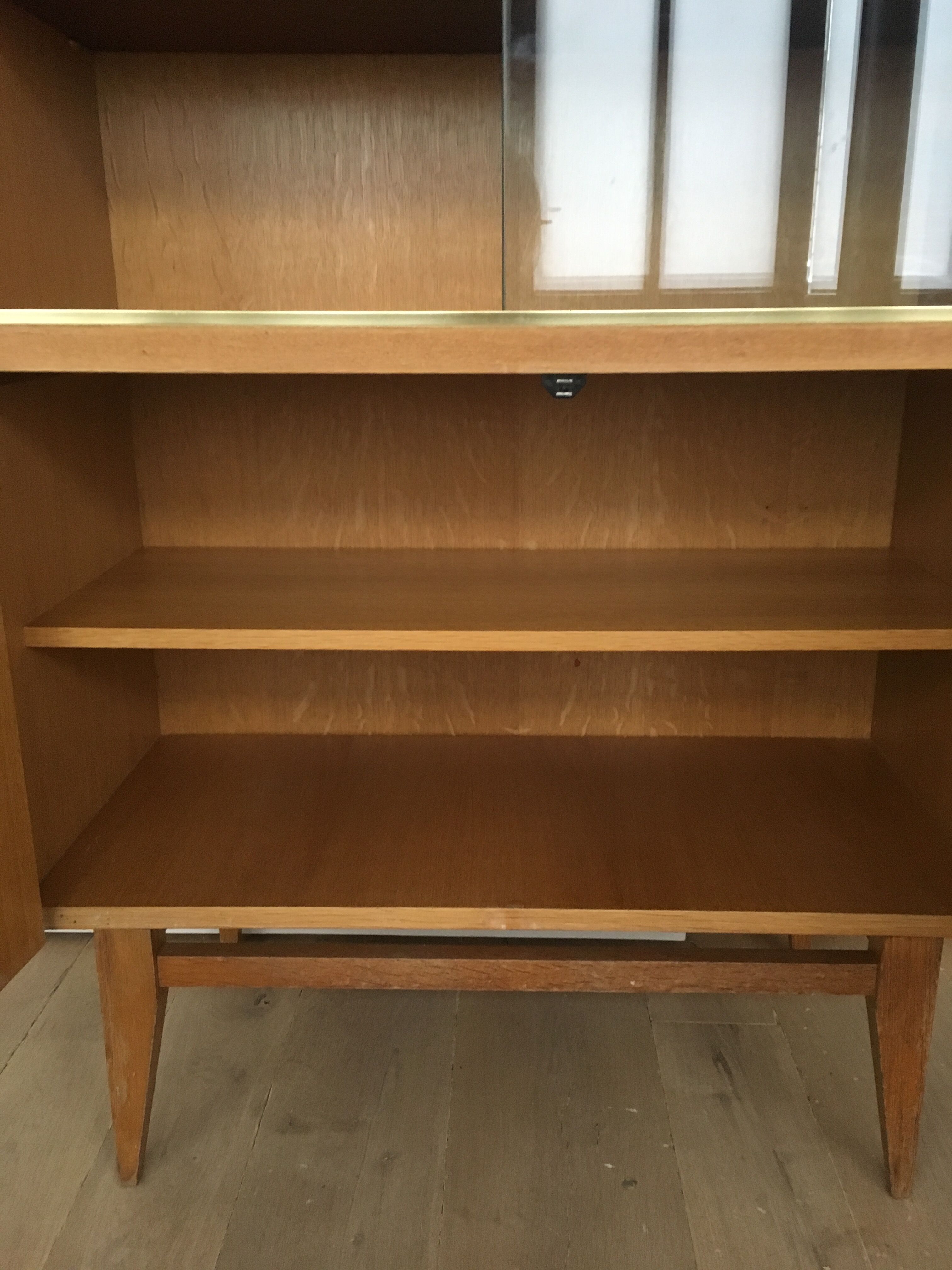 Bookcase with compass feet