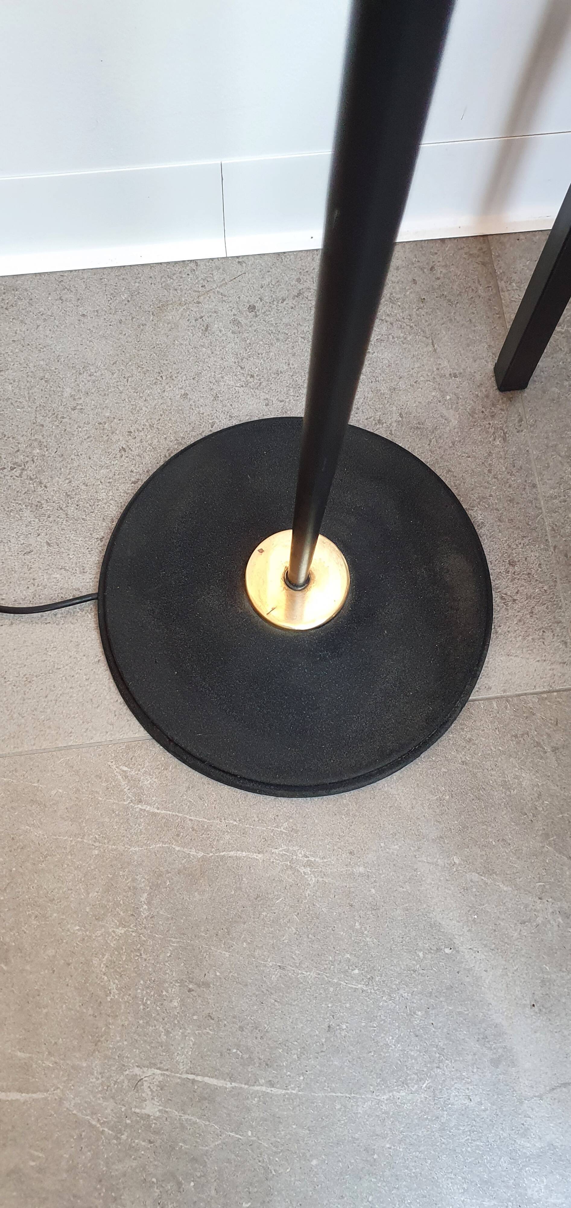 Arlus opaline floor lamp 50s