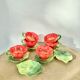 Coffee cups flowers slurry