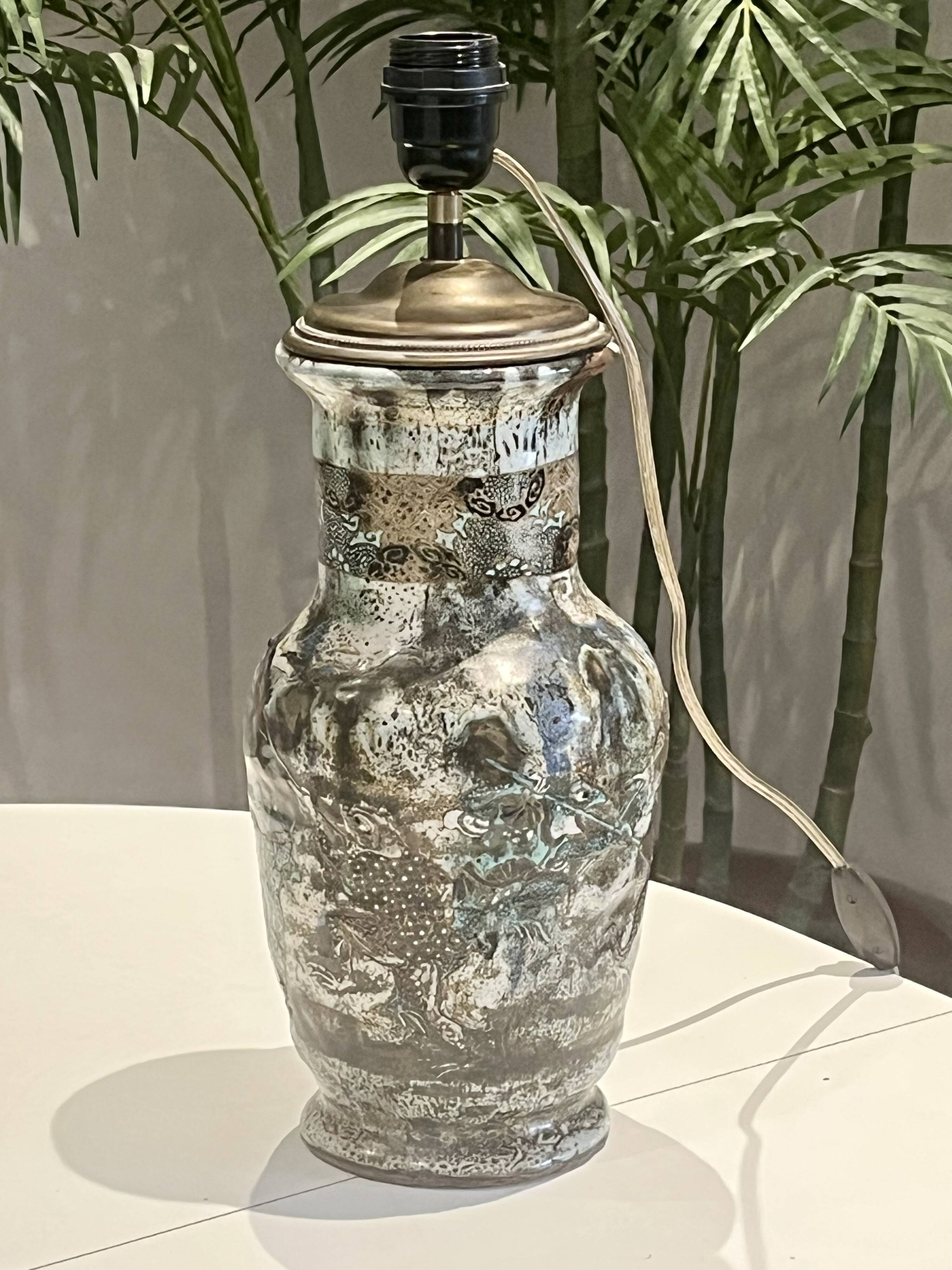 Ceramic lamp base - Okinawa (Japan)