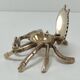 Vintage solid brass crab