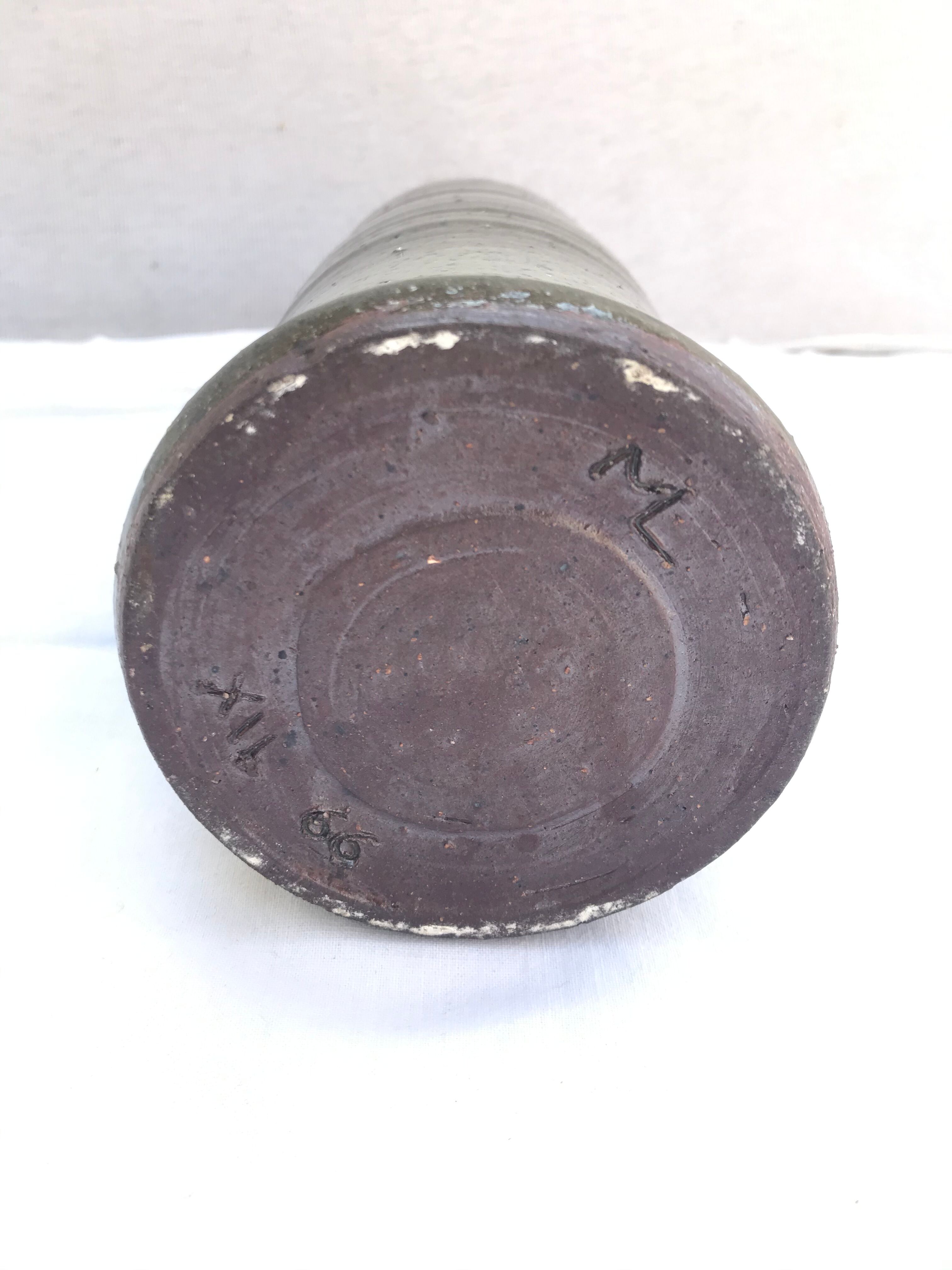 Old Bottle Grey Sandstone Marking ML XII 66 Vintage Kitchen