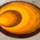 Round carpet 2m Scandinavian Schaeffler model "Atrium" synthetic from 1977