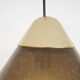 Brown bubble glass pendant light by Peill and Putzler, Germany 1960's