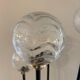 Vintage Grand Floor Lamp 4 Lights - Black Metal, Brass & Glass Globes
