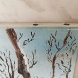 Peinture parc en hiver