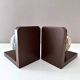 Vintage Bookends – Globe / World Map – Wooden