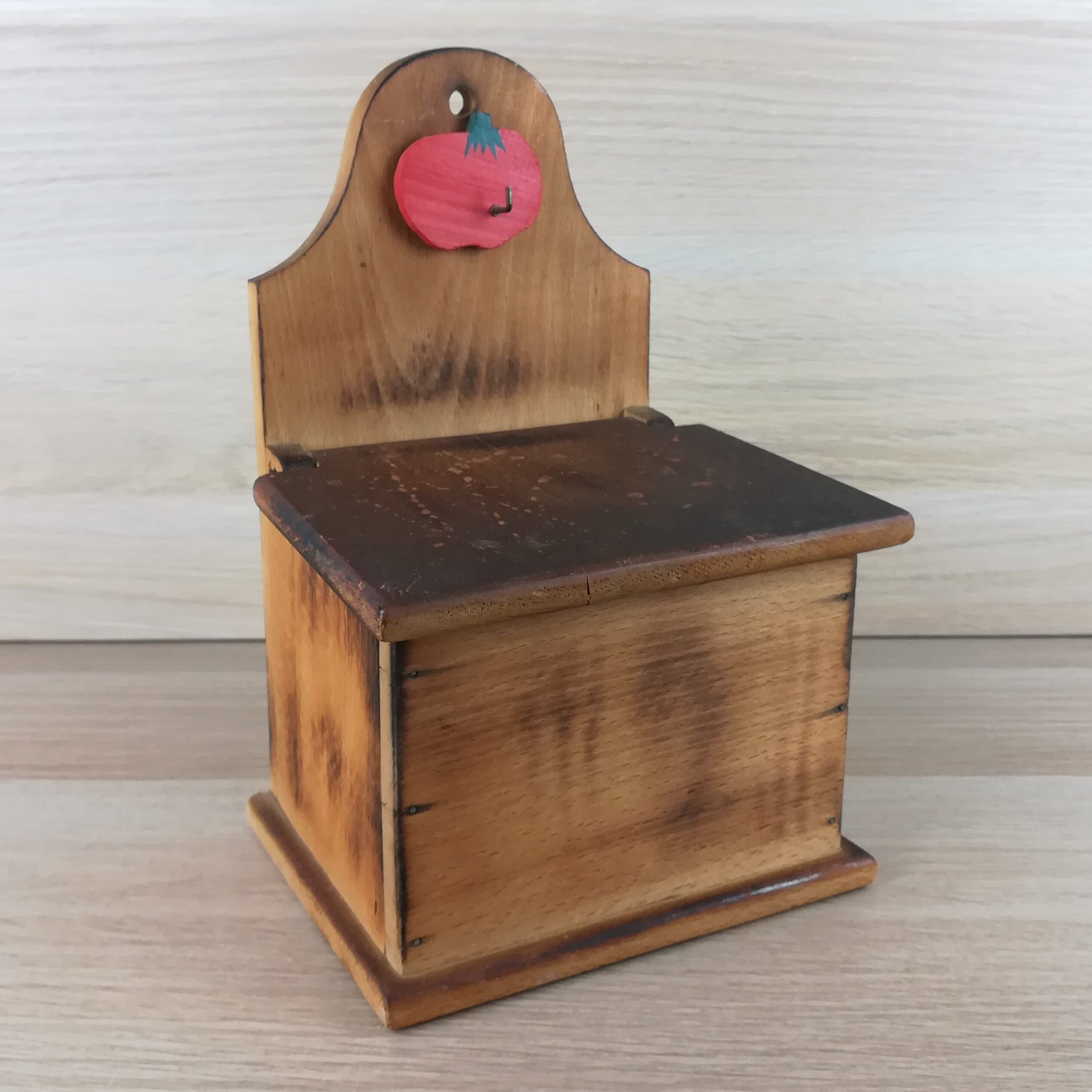 Wooden salt or match box