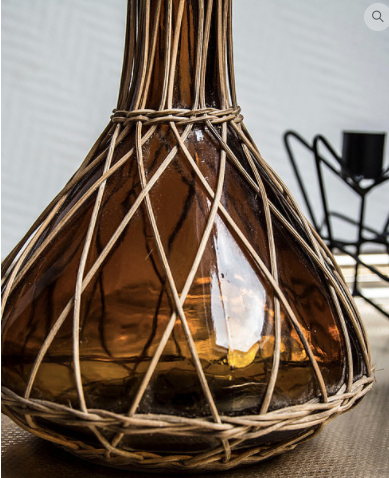 Pitcher jug amber Wicker Georgette