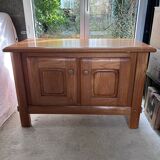 Small varnished wooden buffet