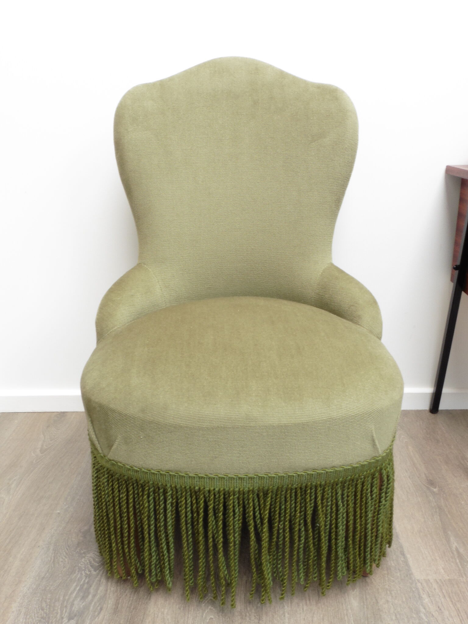 Green armchair