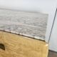 1950s maple chest of drawers with a marble top