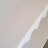 Solid pine bookcase pediment friezes shabby