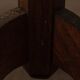 Vintage wooden pedestal plant stand