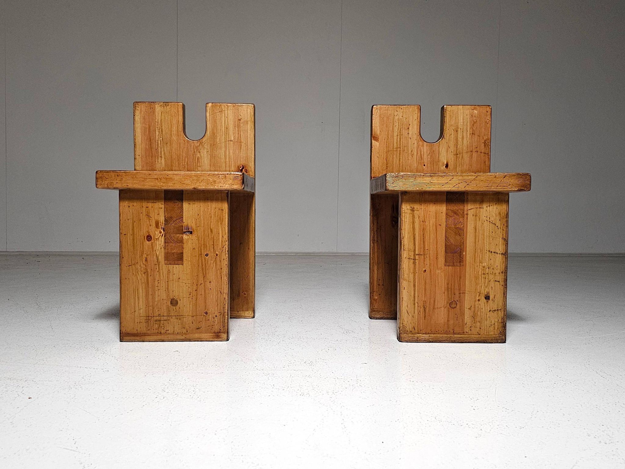 Pompeia accent chair in pine by Lina Bo Bardi, 1980s