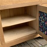 9-drawer art deco sideboard in solid raw oak