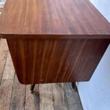 Pair of nightstands vintage bedside table compass legs