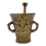 Bronze apothecary/pharmacist mortar and pestle