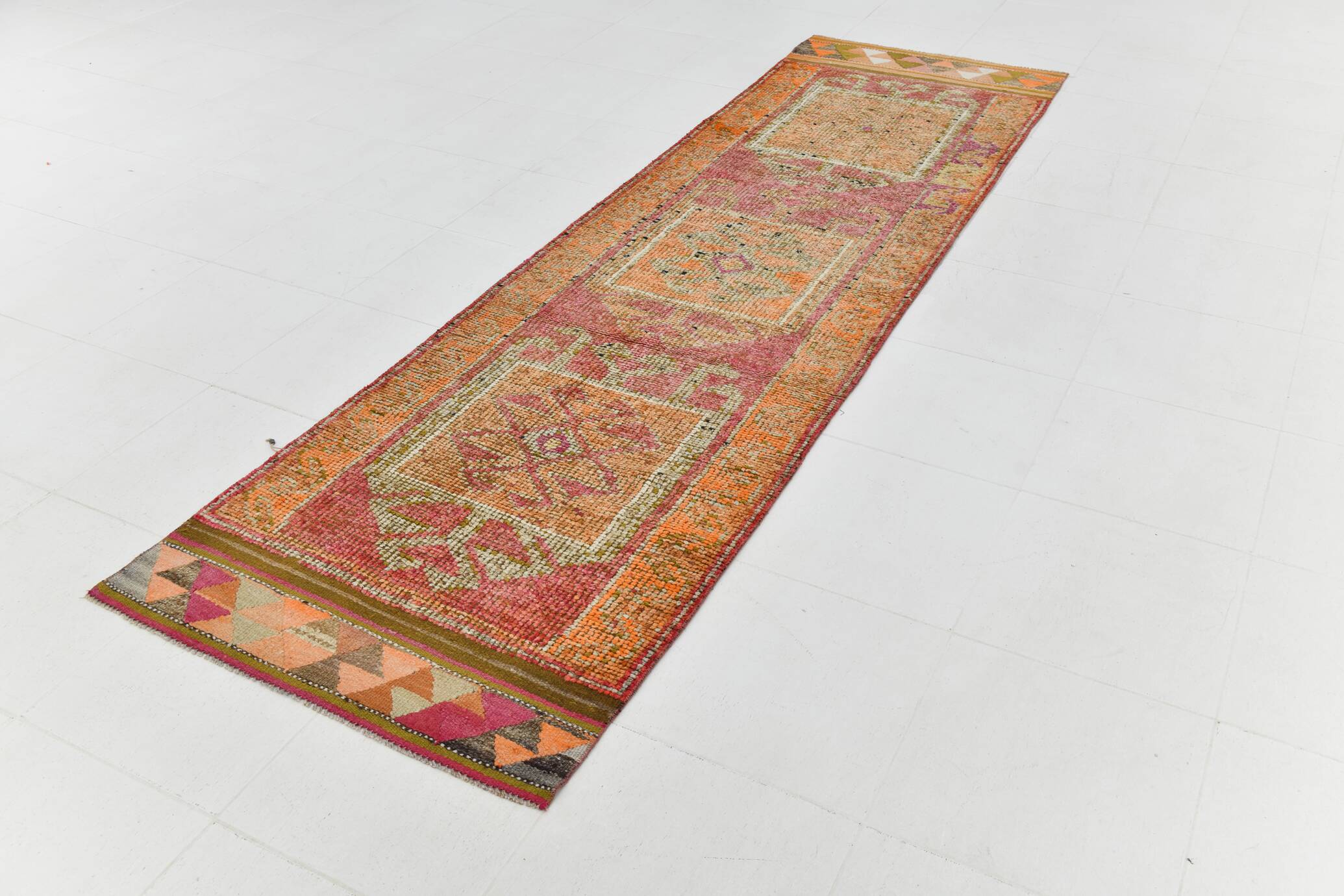 Tapis 3x10 pour couloir, tapis coureur vintage, 91x313 cm