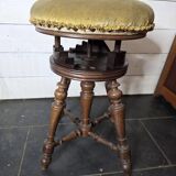 Ancien tabouret de piano réglable