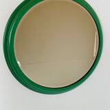 1960s vintage green wall mirror