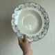 Set of 2 Royal Doulton Joséphine model deep plates – blue decoration