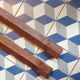 Pair of vintage wooden skis 192 cm