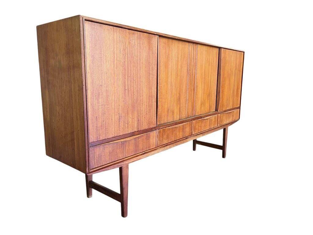 Vintage Danish wall cabinet in wood, mid-height / shelf / low furniture
