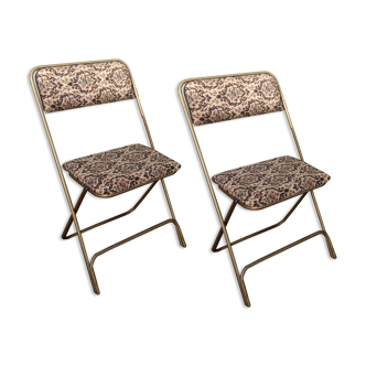 Set de 2 chaises vintage pliantes