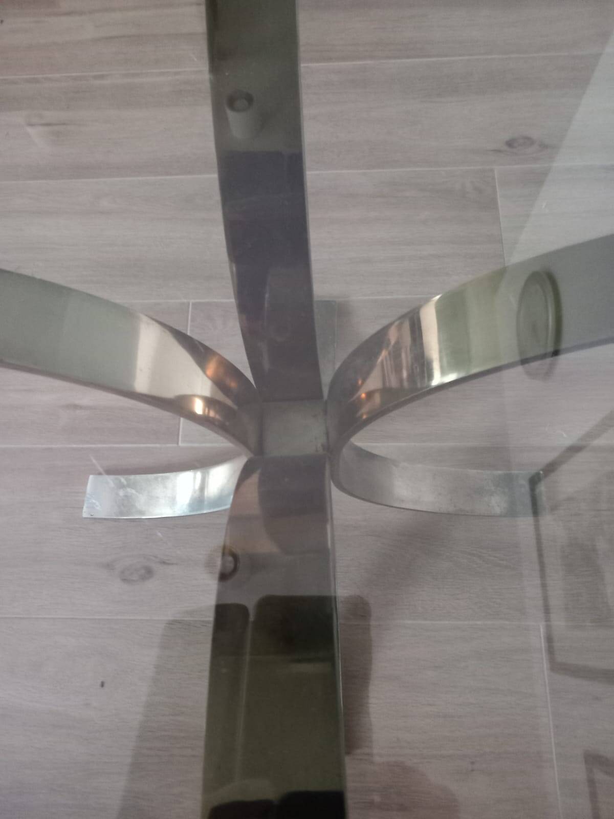 Glass coffee table from the 1970s