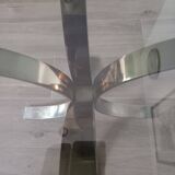 Table basse en verre des années 1970
