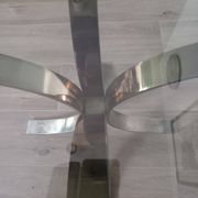 Table basse en verre des années 1970