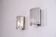 Pair of Scandinavian wall lights in brass and glass 1970