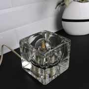 Lampe en verre Ice Cube par Putzler circa 1970