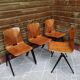Set de 4 chaises Galvanitas s22, teinte chêne claire