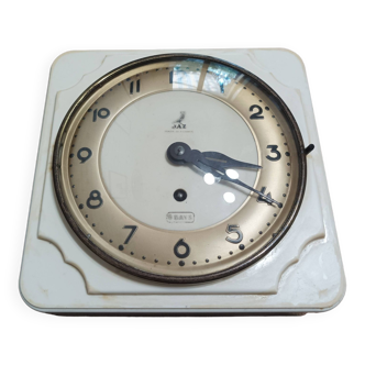 Old Jaz wall clock Mechanical watchmaking Bakelite Glass