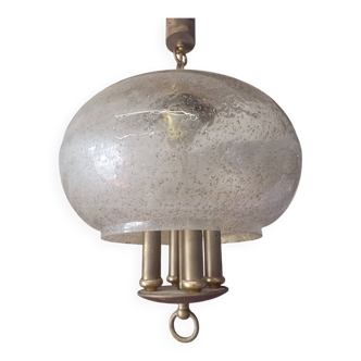 Lustre vintage en verre granité