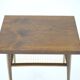 1960s Mid-Century Czech Oak Side Table with Woven Magazine Shelf