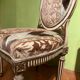 Chairs in Lacquer and Ikat Damask Upholstery, Set of 2