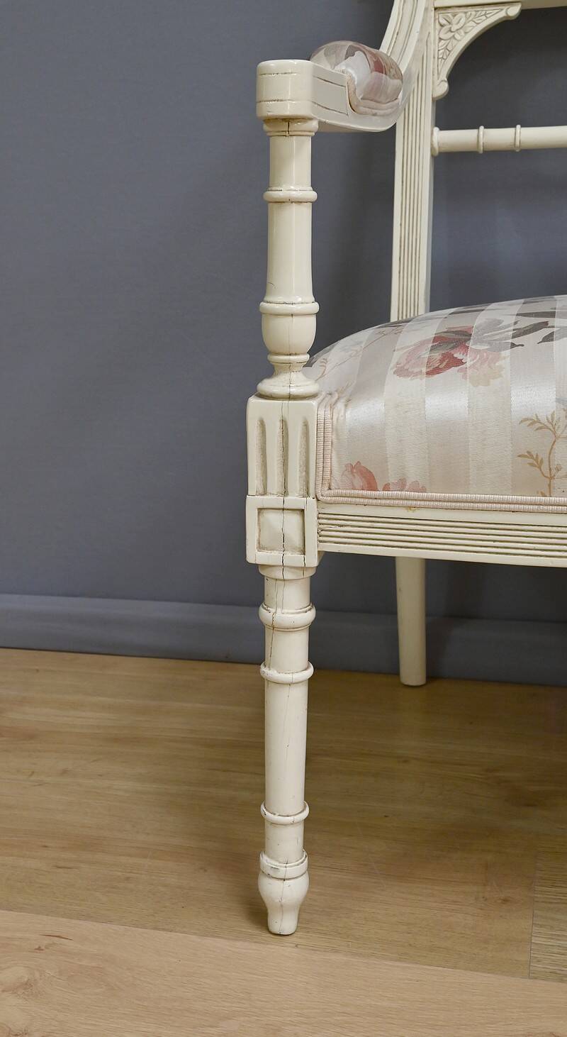 Louis XVI style lounge with benches and armchairs – 2nd part of the 20th century