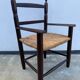 Fauteuil en bois et paille pour enfant