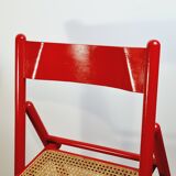 Folding chair wood and canage