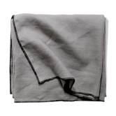 Mouse-grey linen tablecloth